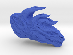 Dragon Head in Blue Smooth Versatile Plastic