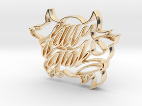 JawsMonster1 in 14k Gold Plated Brass