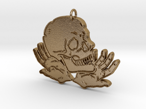 SkullHands in Polished Gold Steel