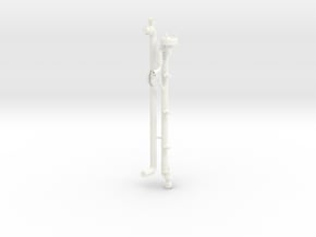 1/32 Slurry pump. Part 2/2 in White Processed Versatile Plastic
