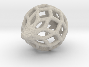 Heavier Netted Ornament in Natural Sandstone