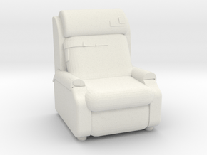 Comfy Chair Patched Up in White Natural Versatile Plastic