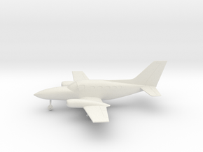 Cessna 414A Chancellor in White Natural Versatile Plastic: 1:64 - S