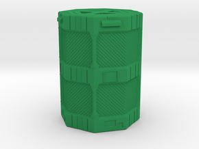 Sci-fi Canister as a storage container in Green Smooth Versatile Plastic