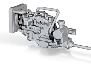 1/64 Oshkosh type front discharge mixer engine in Tan Fine Detail Plastic
