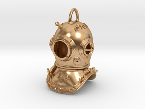 Galeazzi diver helmet with collar in Polished Bronze