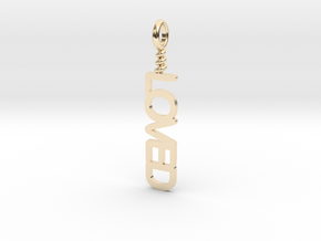 Loved Pendant in 14K Yellow Gold