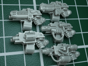10x Combi-guns mix for Cataphractii Terminators in Tan Fine Detail Plastic: d3