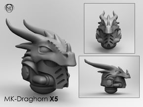 space helmet mk-draghorn x5 in Tan Fine Detail Plastic