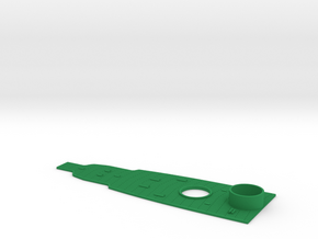 1/600 Tillman IV-2 Quarterdeck in Green Smooth Versatile Plastic