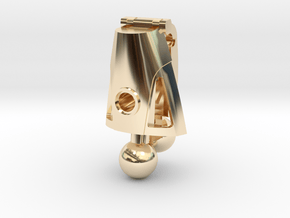 Articulated Nuva Leg in 14k Gold Plated Brass