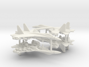 Su-27S Flanker (Loaded) in White Natural Versatile Plastic: 1:700
