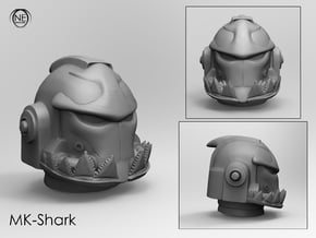 Marine_mkshark_Helmet in Tan Fine Detail Plastic