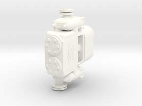 1.5" Scale Elesco CF-1 Pump in White Smooth Versatile Plastic