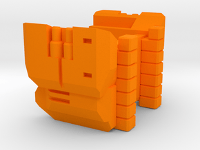TF RID Omega Prime Torso Support in Orange Smooth Versatile Plastic
