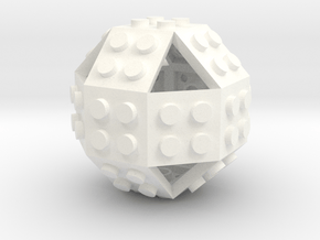 Gmtrx Lawal 2 x 2 plate Rhombicuboctahedron in White Smooth Versatile Plastic