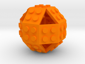 Gmtrx Lawal 2 x 2 plate Rhombicuboctahedron in Orange Smooth Versatile Plastic
