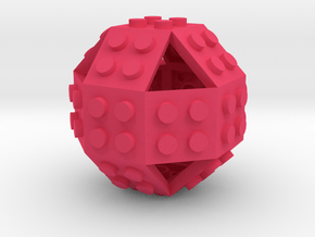 Gmtrx Lawal 2 x 2 plate Rhombicuboctahedron in Pink Smooth Versatile Plastic