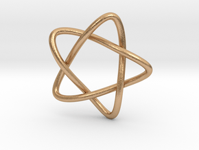 Cinquefoil Knot in Natural Bronze