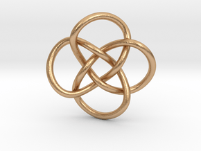 Quatrefoil Knot in Natural Bronze