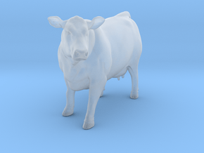 1/64 beef cow looking left in Smooth Fine Detail Plastic