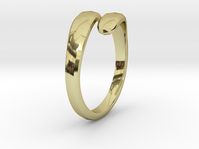 Modern Ring Complete ring sizes in 18k Gold Plated Brass: 7.25 / 54.625