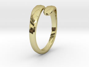 Modern Ring Complete ring sizes in 18k Gold Plated Brass: 12.25 / 67.125