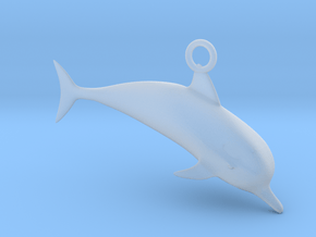 dolphin pendant in Smooth Fine Detail Plastic