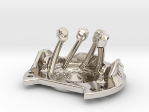 KR / Korbanth DS3 - Master Chassis Part8 in Rhodium Plated Brass