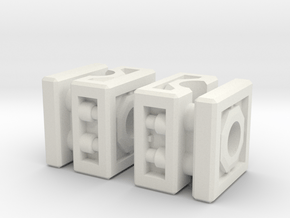 TF CW POTP 5mm Port Adapter for Combiner Set in White Natural Versatile Plastic: Small