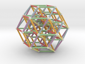6D Hypercube in Natural Full Color Nylon 12 (MJF): Medium