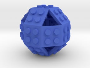 Gmtrx 2 x 2 Lawal Rhombicuboctahedron plate in Blue Smooth Versatile Plastic