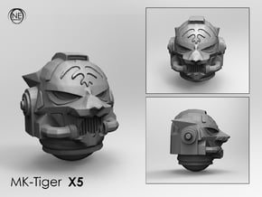 space helmet mk-tiger x5 in Tan Fine Detail Plastic