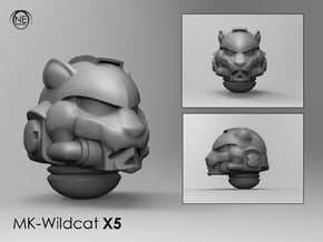 space helmet mk-wildcat x5 in Tan Fine Detail Plastic