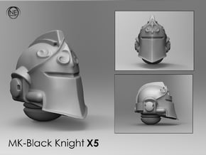 mk-blacknight space helmet x5 in Smooth Fine Detail Plastic