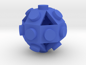 Gmtrx Lawal 1 x 1 Rhombicuboctahedron stud in Blue Smooth Versatile Plastic
