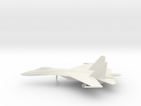 Sukhoi Su-27 Flanker in White Natural Versatile Plastic: 1:160 - N