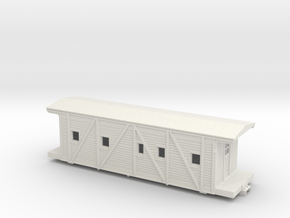 CRI&P OSB Caboose w/o Cupola in White Natural Versatile Plastic