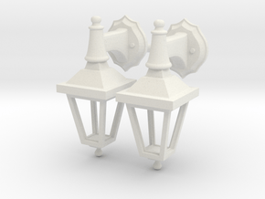 Street lamp 02. 1:35 scale  x2 Units in White Natural Versatile Plastic