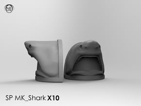 mk_shark shoulderpeads x10 in Tan Fine Detail Plastic