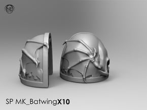 shoulderpad mk-batwing SPx10 in Tan Fine Detail Plastic