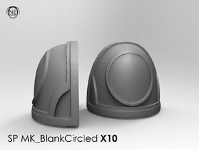 blank circled spx10 in Tan Fine Detail Plastic