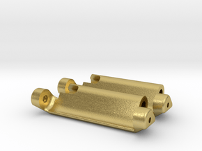 18mm to 20mm strap adapters (metal) pair no sprues in Natural Brass