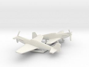 North American P-51A Mustang I in White Natural Versatile Plastic: 1:200