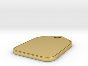 Custom Text Tag in Polished Brass