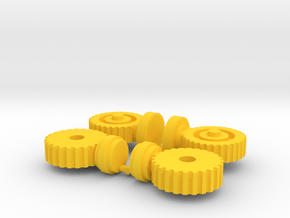 TF RID Prime Leg Joint Upgrade Set in Yellow Smooth Versatile Plastic