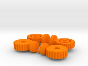 TF RID Prime Leg Joint Upgrade Set in Orange Smooth Versatile Plastic