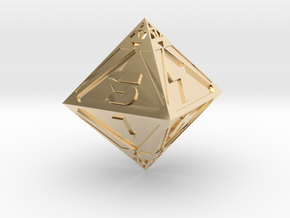 Holocron D8 Metal in 14k Gold Plated Brass
