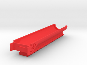 Bottom Picatinny Rail for SplatRBall SRB400 in Red Smooth Versatile Plastic