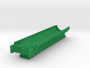 Bottom Picatinny Rail for SplatRBall SRB400 in Green Smooth Versatile Plastic